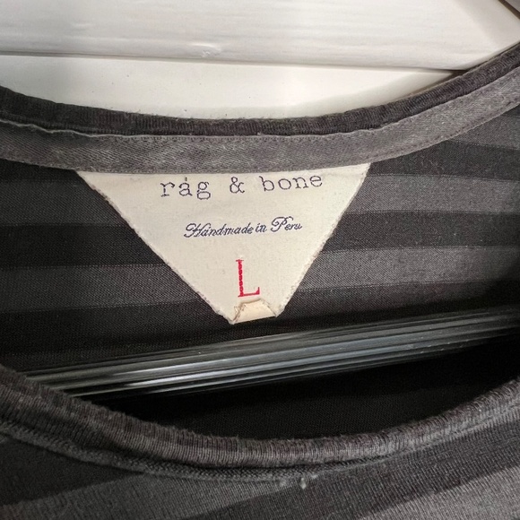 Striped Handmade Rag & Bone Fitted T-Shirt - Picture 3 of 6